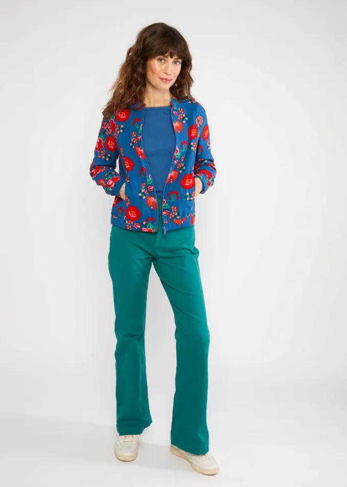 Blutsgeschwister Blouson Springbreaker Blue Women Sweatshirts and Hoodies