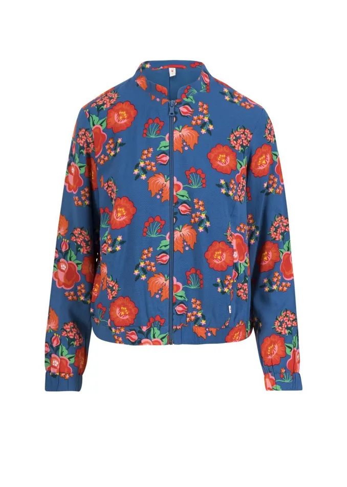 Blutsgeschwister Blouson Springbreaker Blue Women Sweatshirts and Hoodies