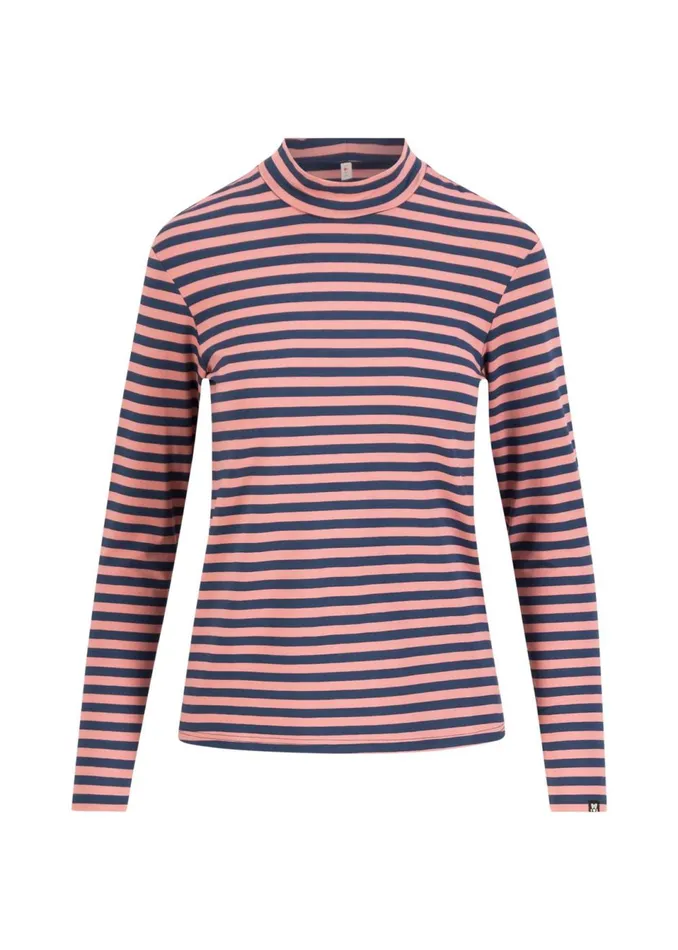 Blutsgeschwister Breton Shirt Lonely Lips Turtle Blue Women Tops