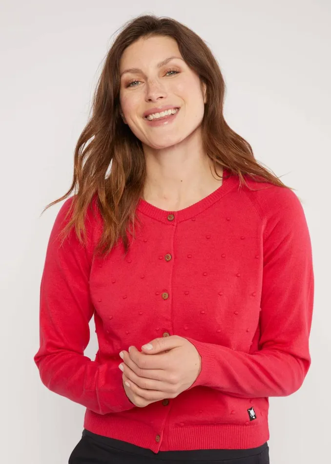 Blutsgeschwister Cardigan Knot Hop Red Women Cardigans