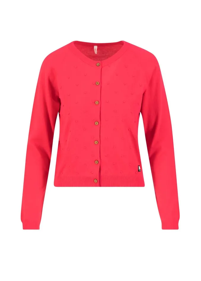 Blutsgeschwister Cardigan Knot Hop Red Women Cardigans