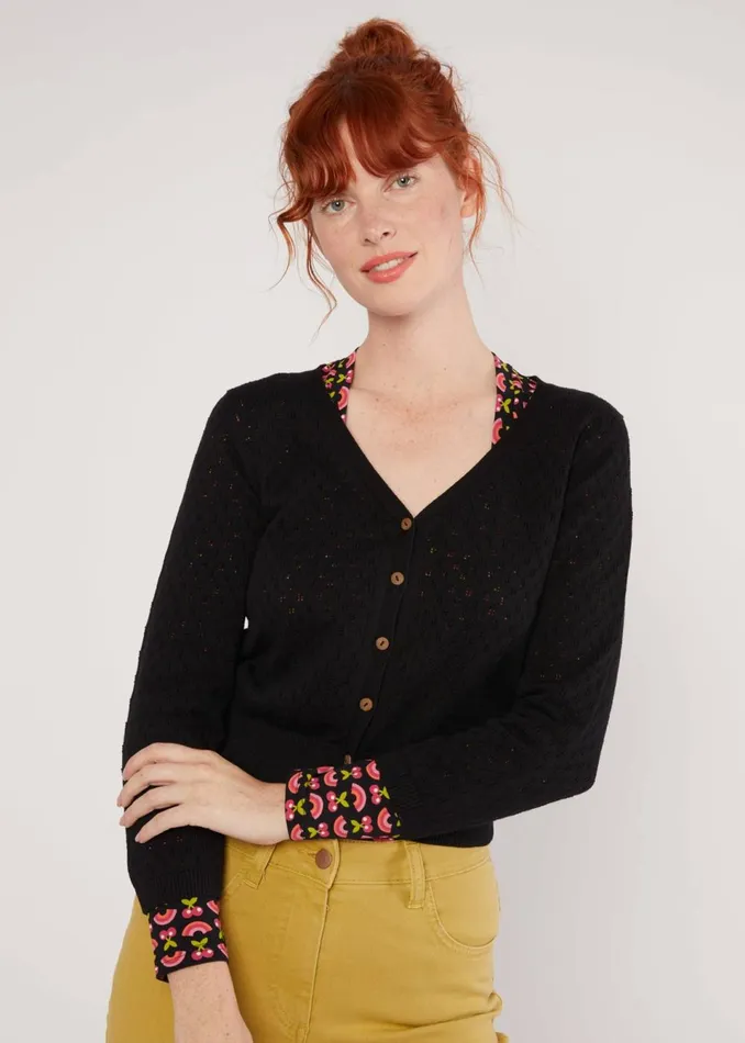 Blutsgeschwister Cardigan Sweet Petite Black Women Cardigans