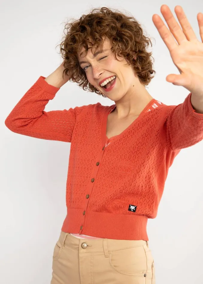 Blutsgeschwister Cardigan Sweet Petite Red Women Cardigans