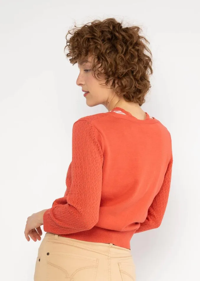Blutsgeschwister Cardigan Sweet Petite Red Women Cardigans