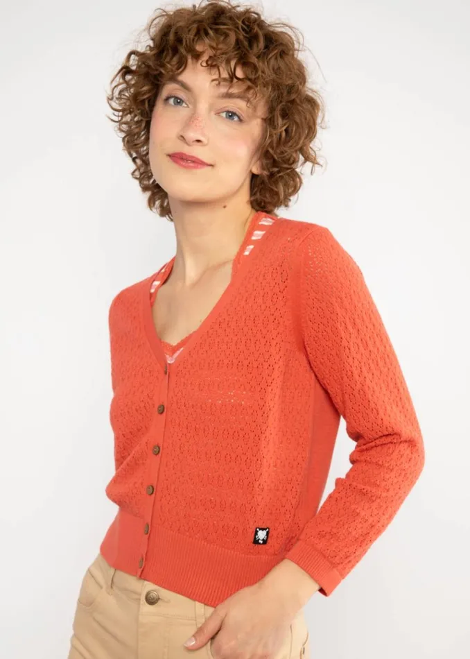 Blutsgeschwister Cardigan Sweet Petite Red Women Cardigans