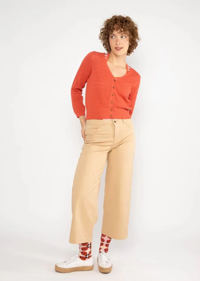Blutsgeschwister Cardigan Sweet Petite Red Women Cardigans