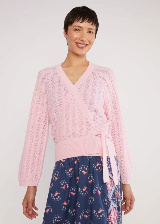 Blutsgeschwister Cardigan Warm Up Wrap Pink Women Cardigans