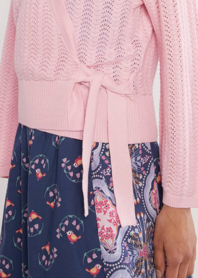 Blutsgeschwister Cardigan Warm Up Wrap Pink Women Cardigans