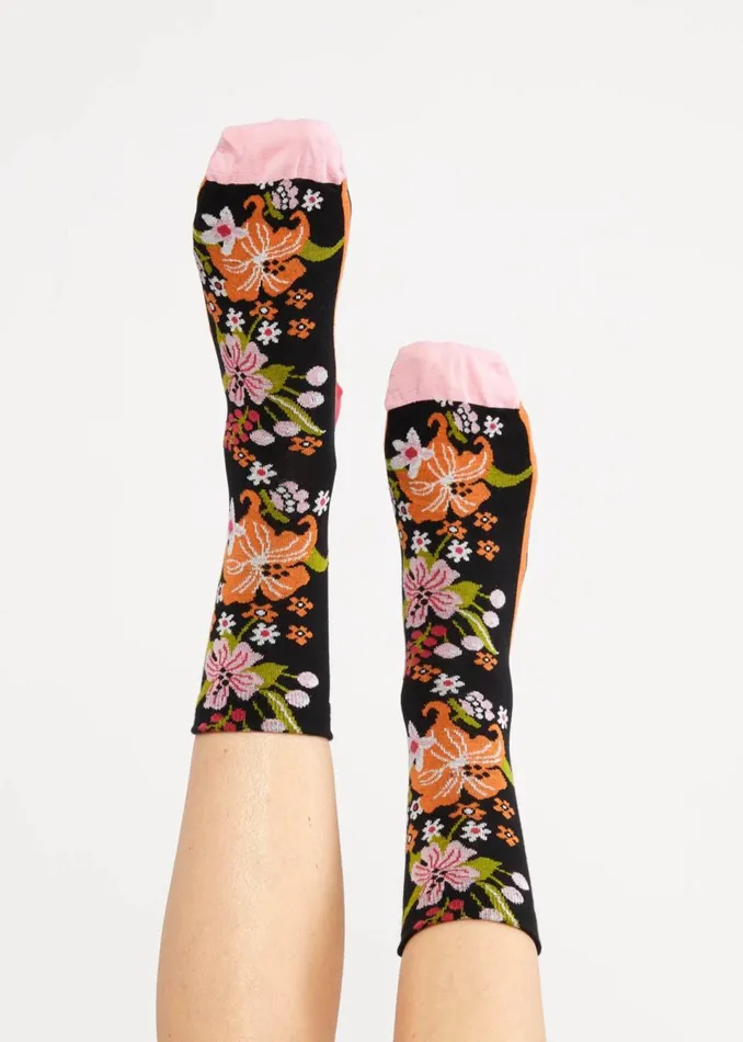 Blutsgeschwister Cotton Socks Sensational Steps Black Women Socks