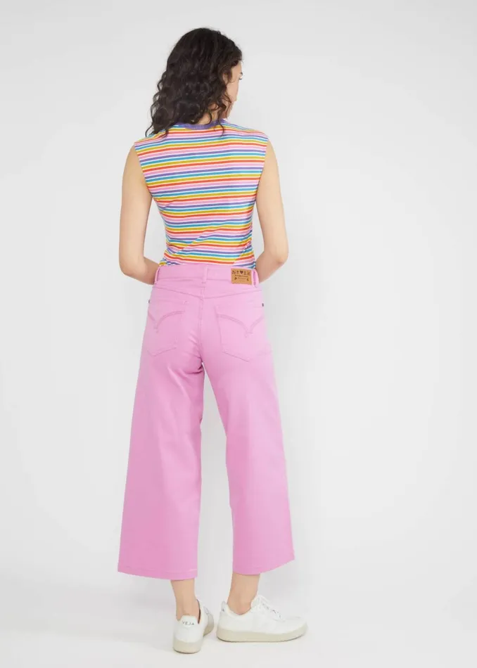 Blutsgeschwister Culottes High Waist Culotte Pink Women Trousers