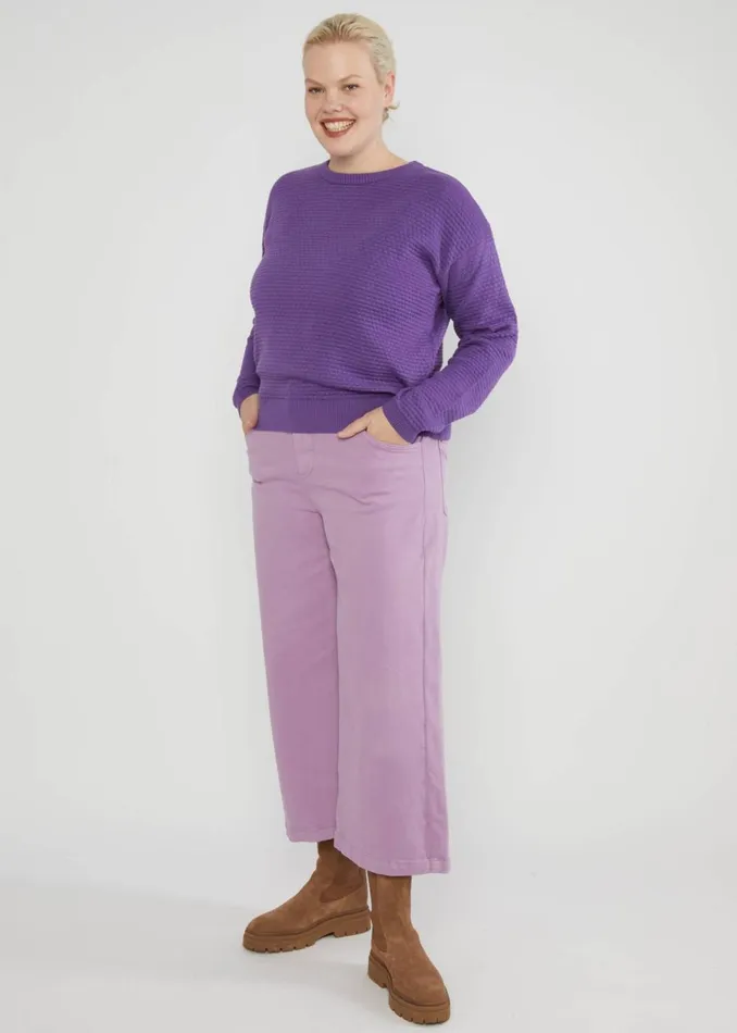 Blutsgeschwister Culottes High Waist Culotte Purple Women Trousers