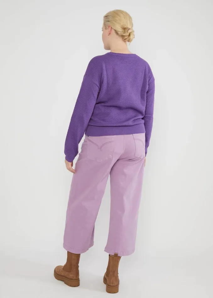 Blutsgeschwister Culottes High Waist Culotte Purple Women Trousers