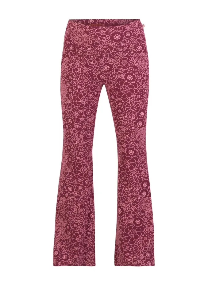 Blutsgeschwister Flares On A Winters Day Flared Pink Women Trousers