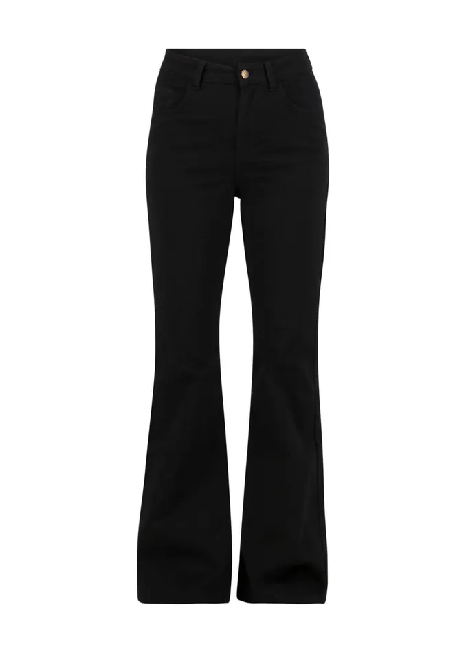 Blutsgeschwister Flares Yes We Flare Black Women Trousers