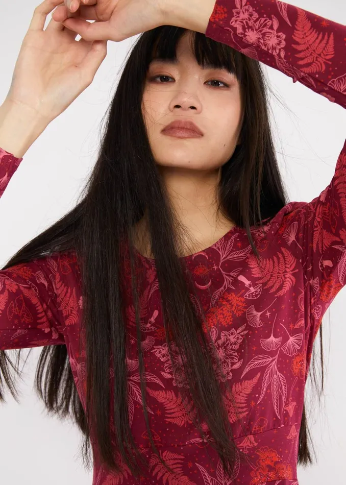 Blutsgeschwister Jersey Dress Hootchy Kootchy Petite Red Women Dresses
