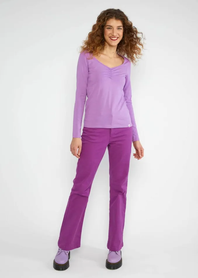 Blutsgeschwister Jersey Top Balconnet Fminin Purple Women Tops