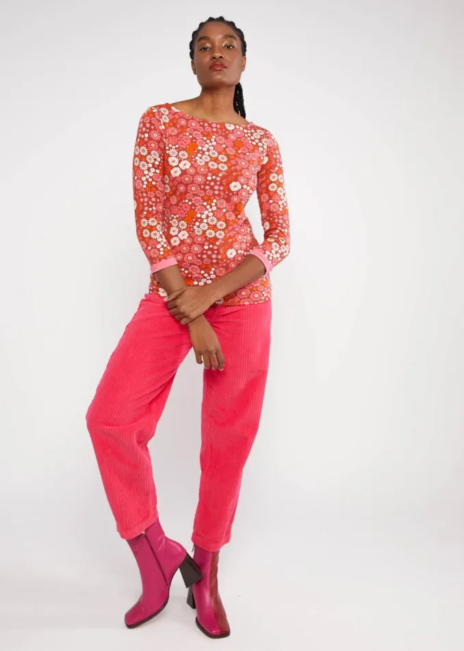 Blutsgeschwister Jersey Top Oh Marine Red Women Tops