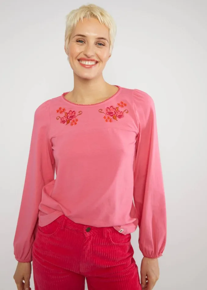 Blutsgeschwister Jersey Top Say It Loud Pink Women Tops
