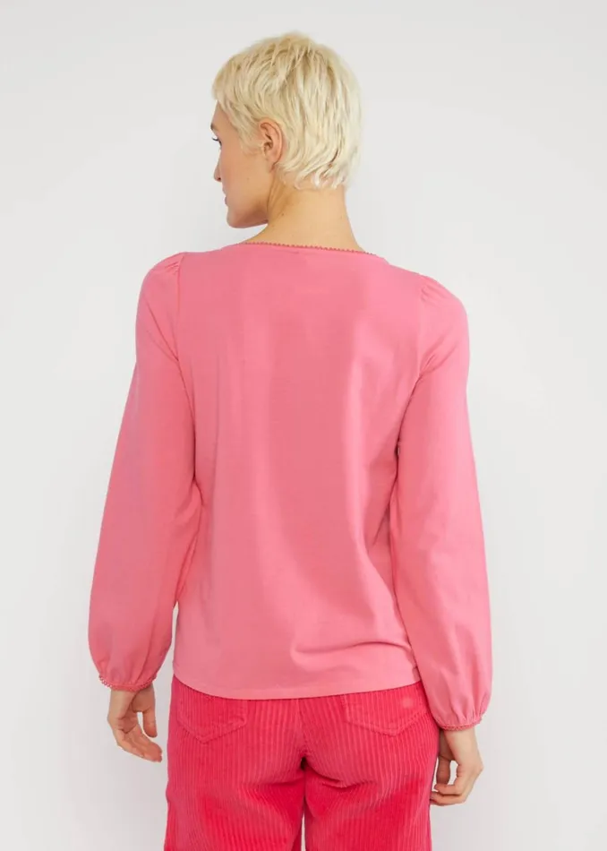 Blutsgeschwister Jersey Top Say It Loud Pink Women Tops