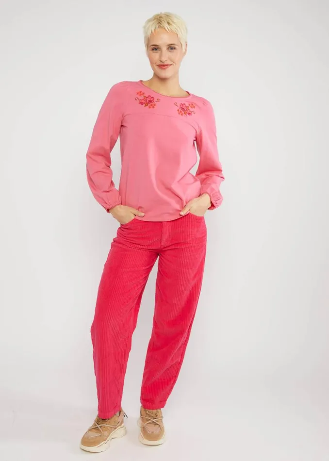 Blutsgeschwister Jersey Top Say It Loud Pink Women Tops