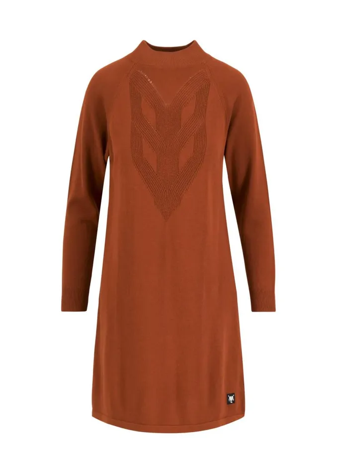 Blutsgeschwister Jumper Dress Braided And Easy Brown Women Dresses