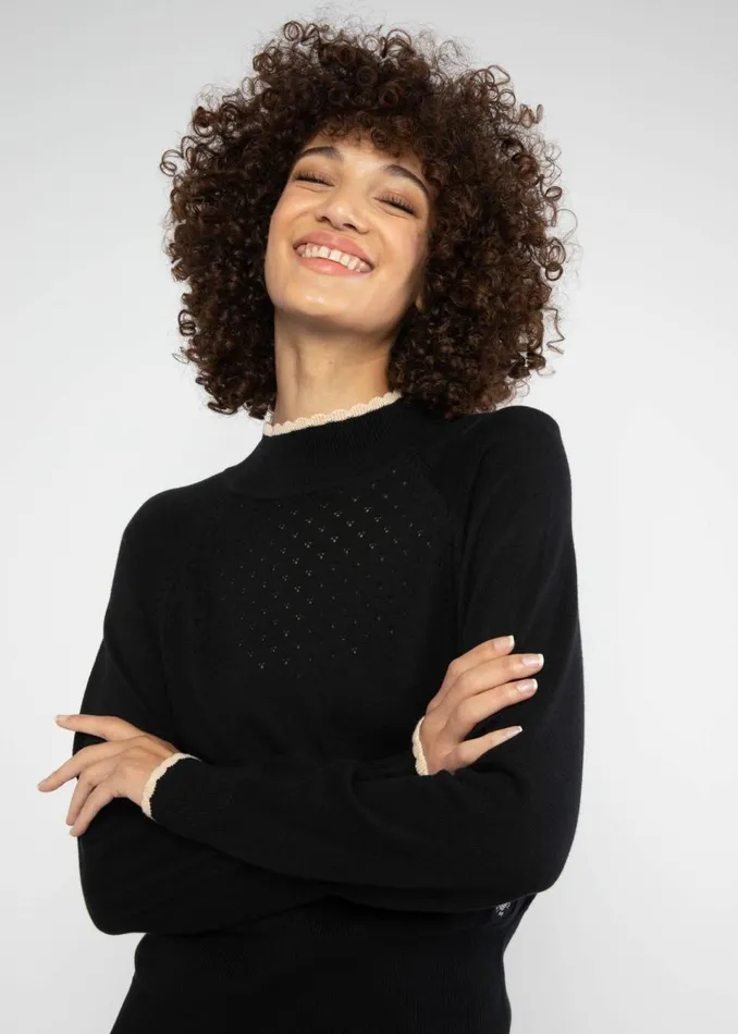 Blutsgeschwister Knitted Jumper Delicious Minds Black Women Knitted Jumpers