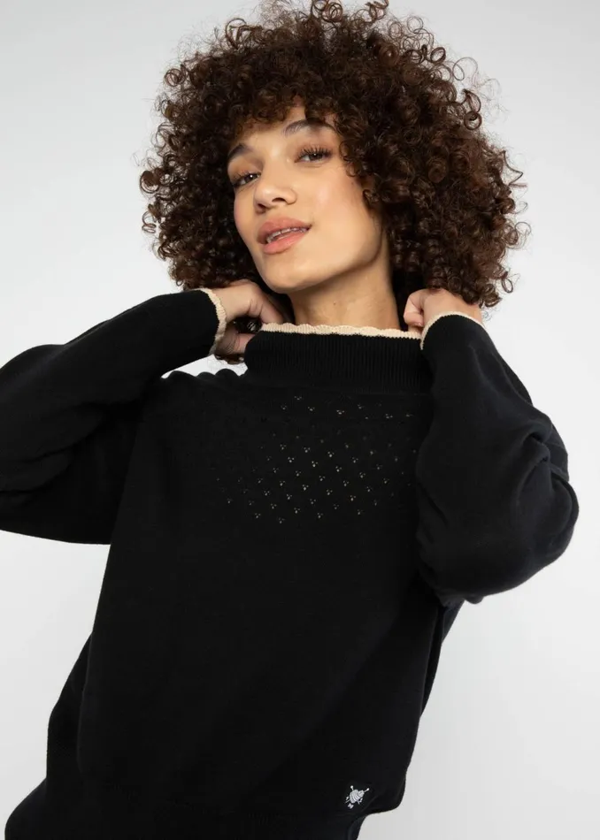 Blutsgeschwister Knitted Jumper Delicious Minds Black Women Knitted Jumpers