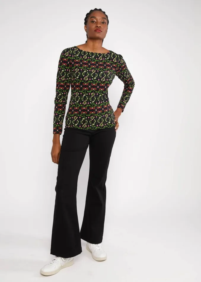 Blutsgeschwister Longsleeve Oh Marine Black Women Tops