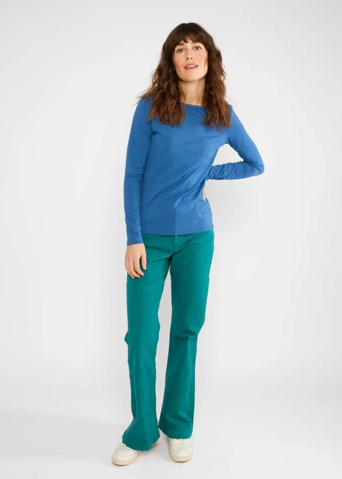 Blutsgeschwister Longsleeve Oh Marine Blue Women Tops