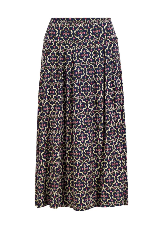 Blutsgeschwister Midi Skirt Sing And Swing Blue Women Skirts
