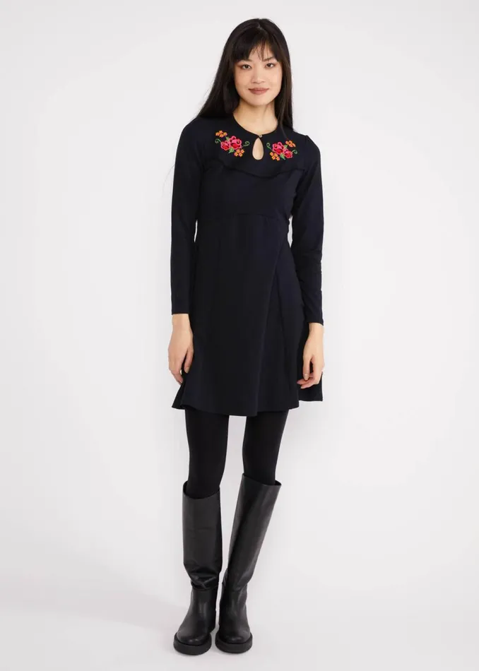 Blutsgeschwister Mini Dress Lucky Mrs Lovely Western Black Women Dresses