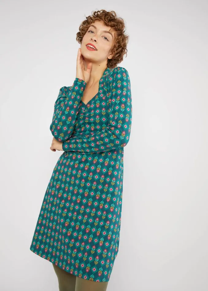 Blutsgeschwister Mini Dress Sweet Mania Green Women Dresses