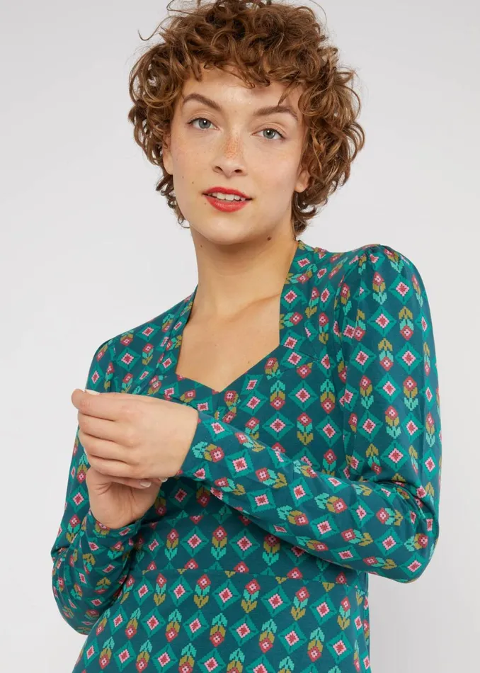 Blutsgeschwister Mini Dress Sweet Mania Green Women Dresses