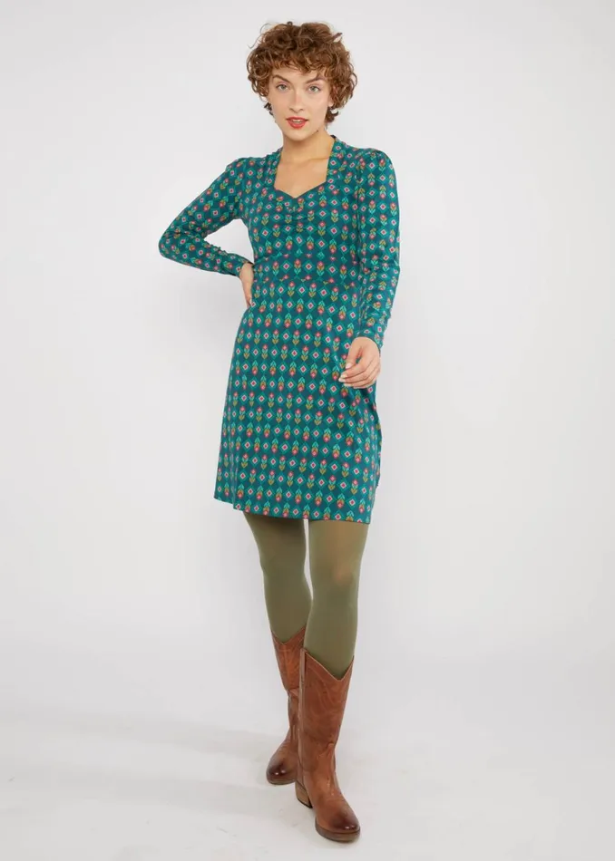 Blutsgeschwister Mini Dress Sweet Mania Green Women Dresses