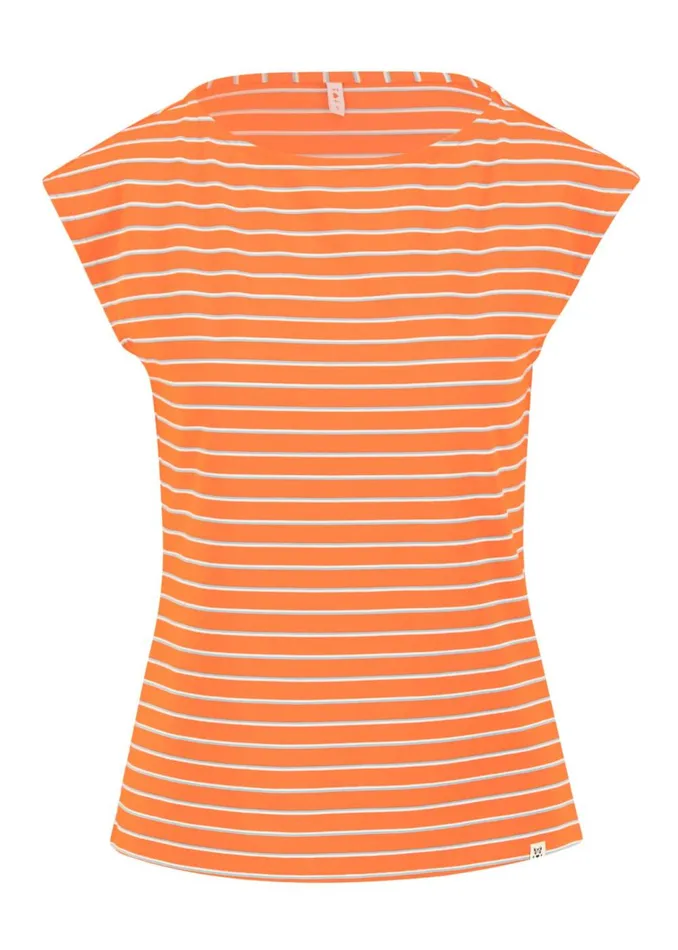 Blutsgeschwister Sleeveless Top Boxy Babe Orange Women Tops