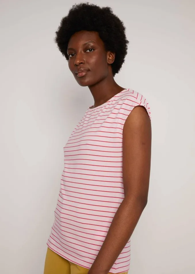 Blutsgeschwister Sleeveless Top Boxy Babe Pink Women Tops