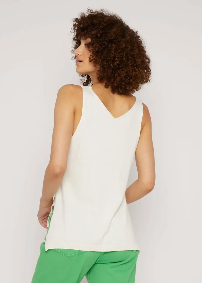 Blutsgeschwister Sleeveless Top Heatwave Hush White Women Tops