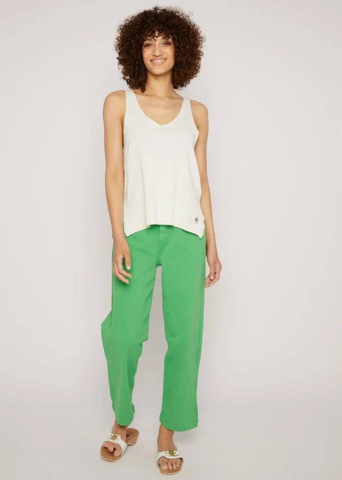 Blutsgeschwister Sleeveless Top Heatwave Hush White Women Tops
