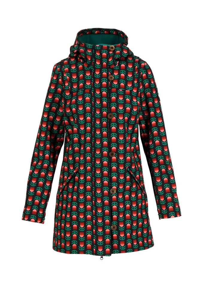 Blutsgeschwister Soft Shell Jacket Wild Weather Black Women Jackets and Coats