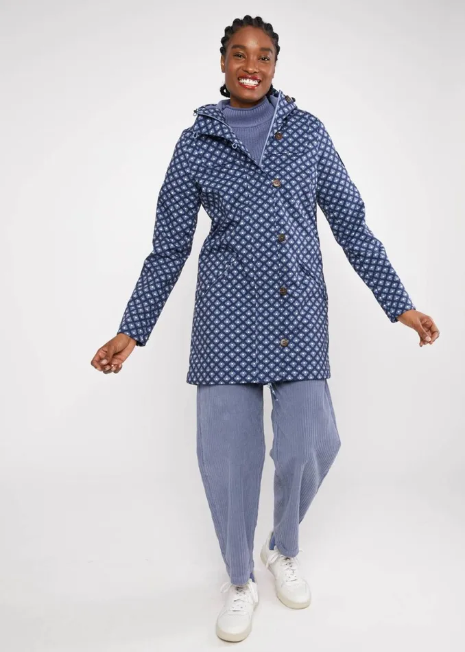 Blutsgeschwister Soft Shell Jacket Wild Weather Blue Women Jackets and Coats