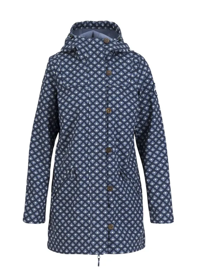 Blutsgeschwister Soft Shell Jacket Wild Weather Blue Women Jackets and Coats