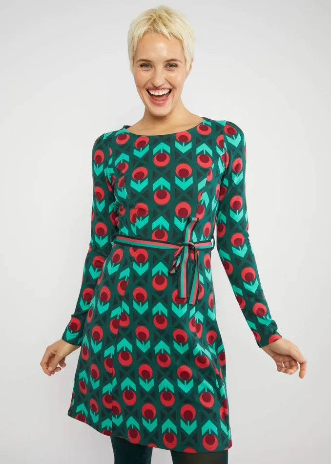 Blutsgeschwister Sweat Dress Trs Charmeuse Green Women Dresses