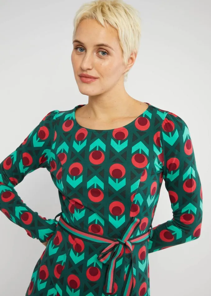 Blutsgeschwister Sweat Dress Trs Charmeuse Green Women Dresses