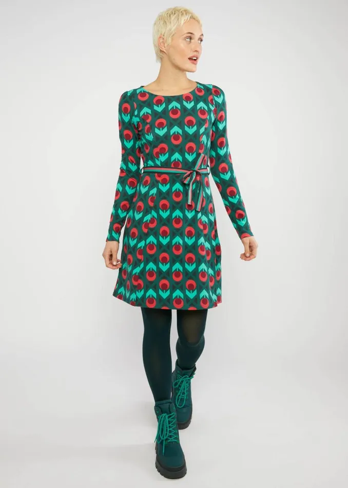 Blutsgeschwister Sweat Dress Trs Charmeuse Green Women Dresses