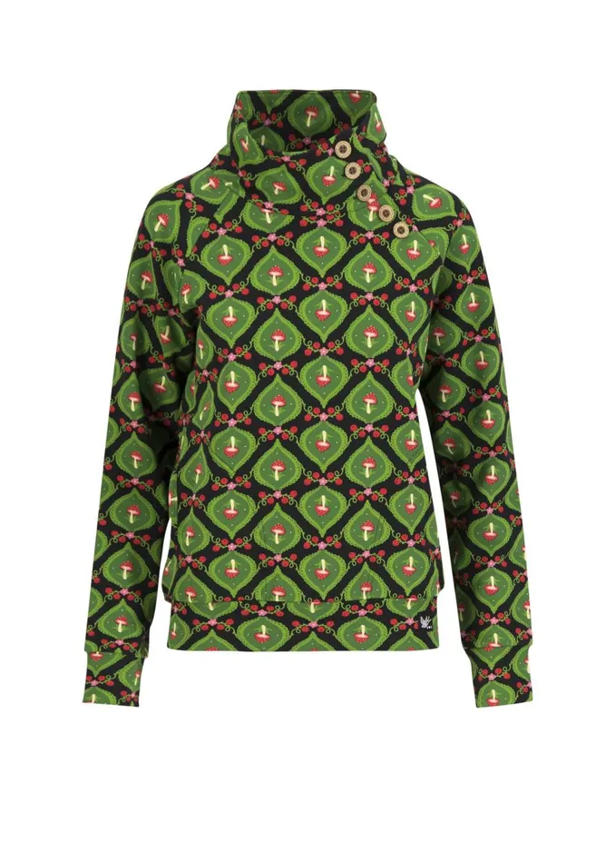 Blutsgeschwister Sweatshirt Oh So Nett Black Women Sweatshirts and Hoodies