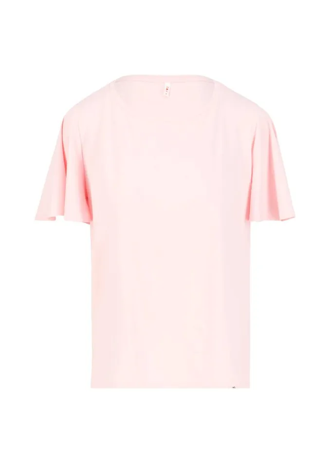Blutsgeschwister Top Bella Farfalla Crew Pink Women Blouses and Tunics