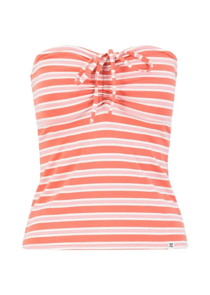 Blutsgeschwister Tube Top Summertime Tube Red Women Tops