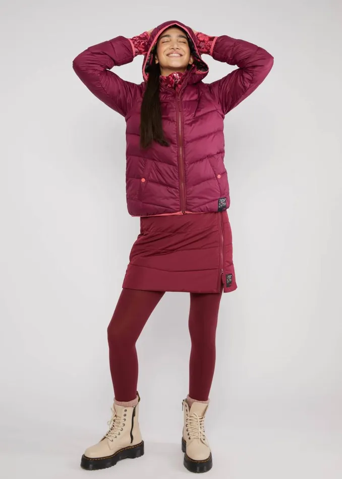 Blutsgeschwister Winter Skirt No Down Zip039n039zap Red Women Skirts