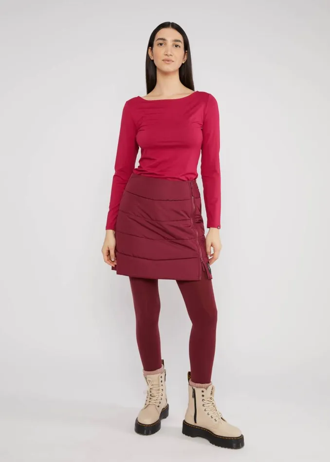 Blutsgeschwister Winter Skirt No Down Zip039n039zap Red Women Skirts