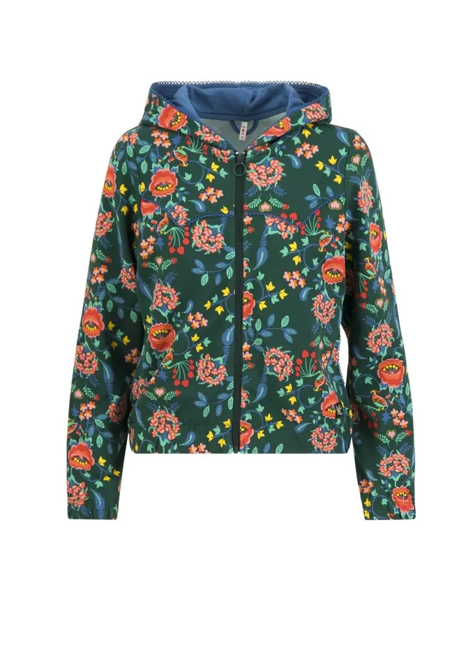 Blutsgeschwister ZipUp Hoodie Country Zip Up Green Women Sweatshirts and Hoodies